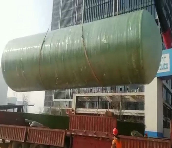 玻璃钢化粪地工地使用案例3